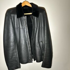 Salvatore Ferragamo Mens Leather Jacket Size 54. $4100 brand new.